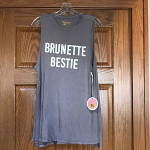 MUMU Mellow “Brunette Bestie” tank top